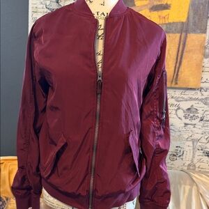 Wonder Nation Maroon Bomber Jacket